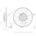 Auto car radiator cooling fan for A5 Q5